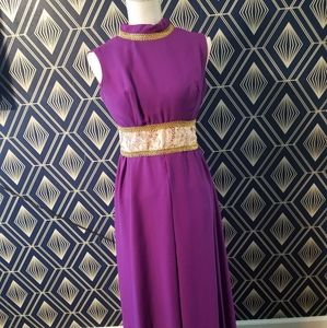 60s dress with high slit and shorts!